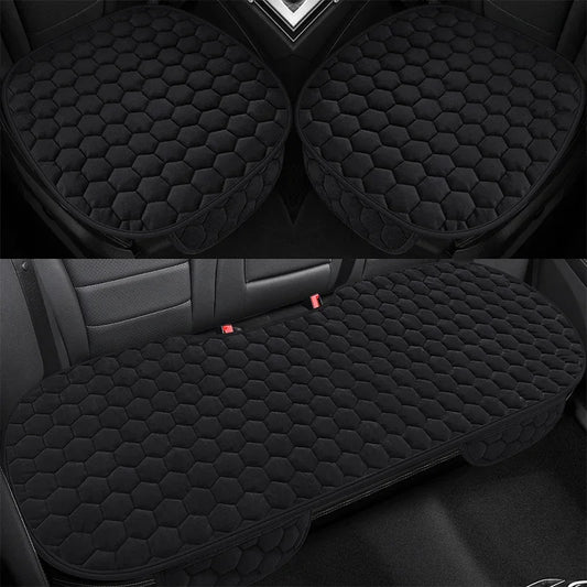 Winter Short-Pile Car Seat Cushion– Warm, Comfortable & Durable (Front / Rear Seat Cushion Available,Universal Seat Covers