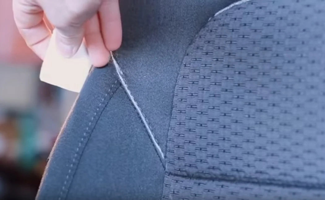 AUTO PLUS Sports Universal Polyester Car Seat Cover Set Fit Most Car Plain Fabric Bicolor Stylish Car Accessories Seat Protector