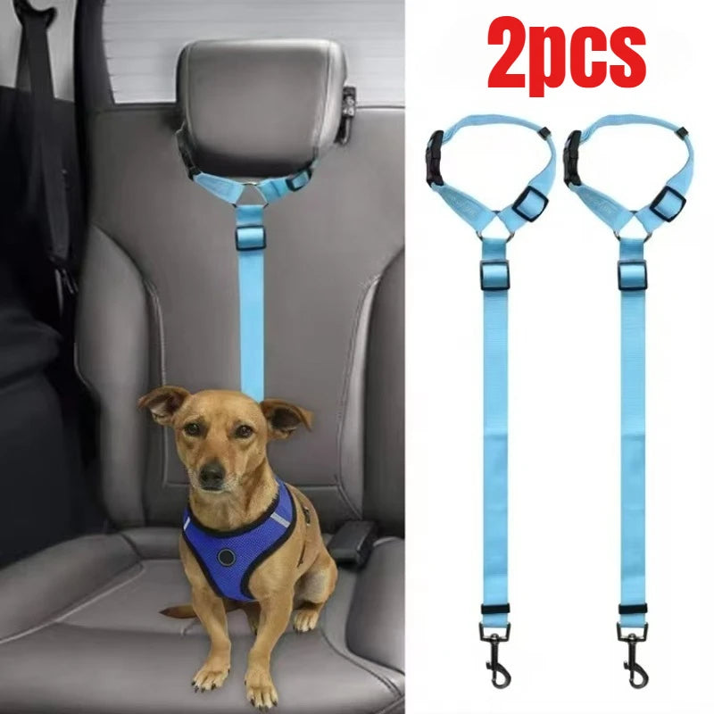 2pc Pet Cat Dog Car Seat Belt Suitable for Universal Safety Buckle Adjustable Safety Rope Dog Car Seat Belts Dog Accessoires