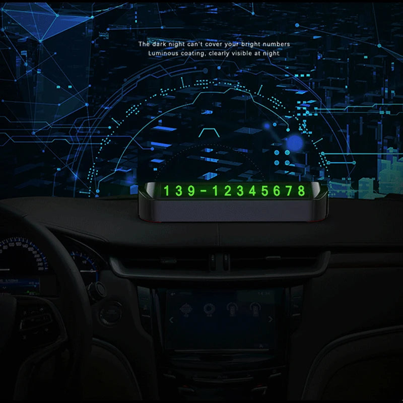 Car Temporary Parking Card Phone Number Card Plate Telephone Number Car Park Stop Automobile For Audi A4 B5 B6 A3 A5 A6 A1 A7 A8