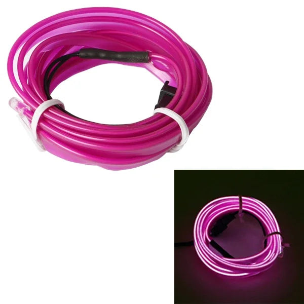 5m Car Interior Accessories Atmosphere Lamp EL Cold Light Line DIY Decorative Dashboard Console Auto LED Ambient Lights