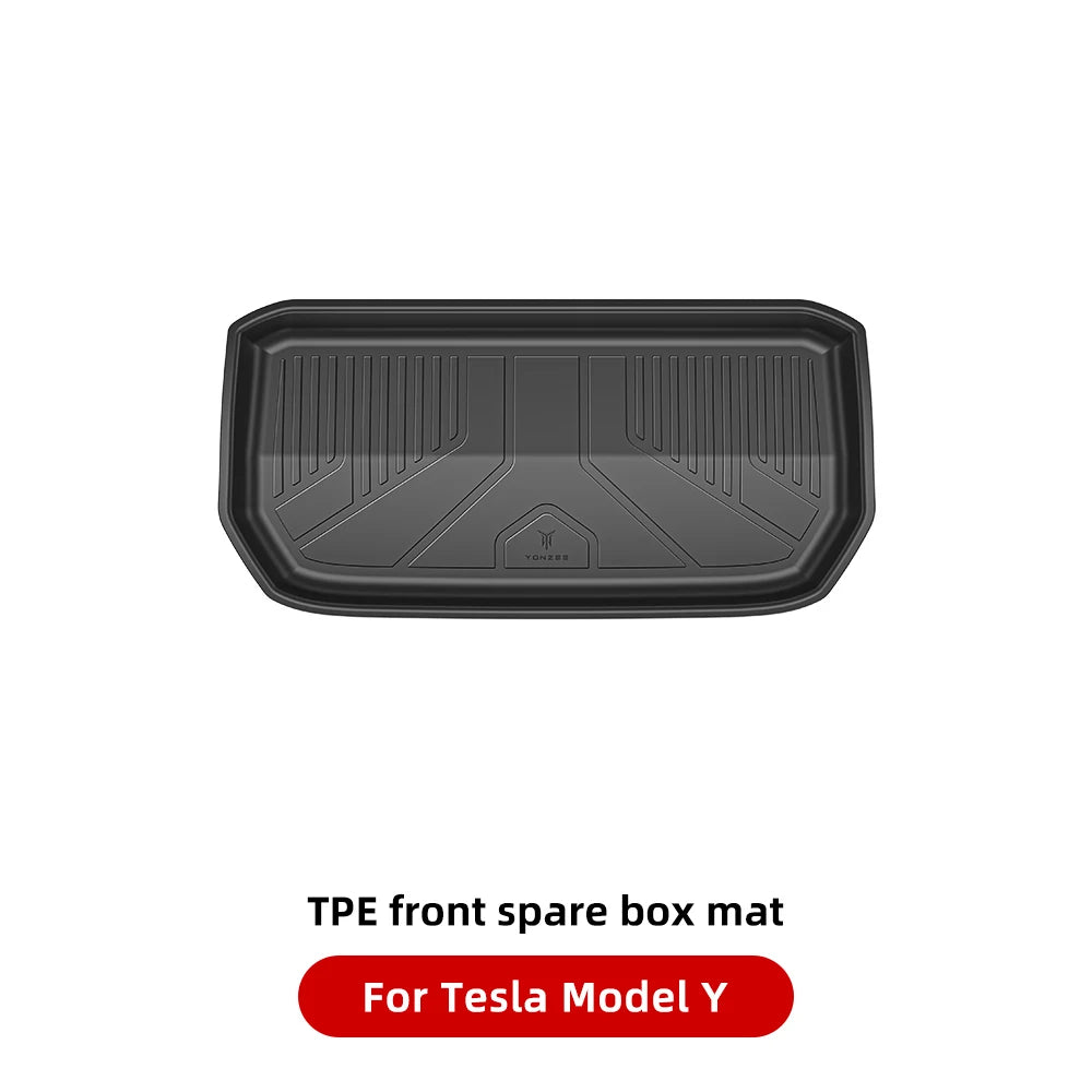 YZ For Tesla Model Y Model 3 All-Weather Waterproof TPE Seat Cover Foot Pad Trunk Mats 2021-2023 Tesla  Car Accessories