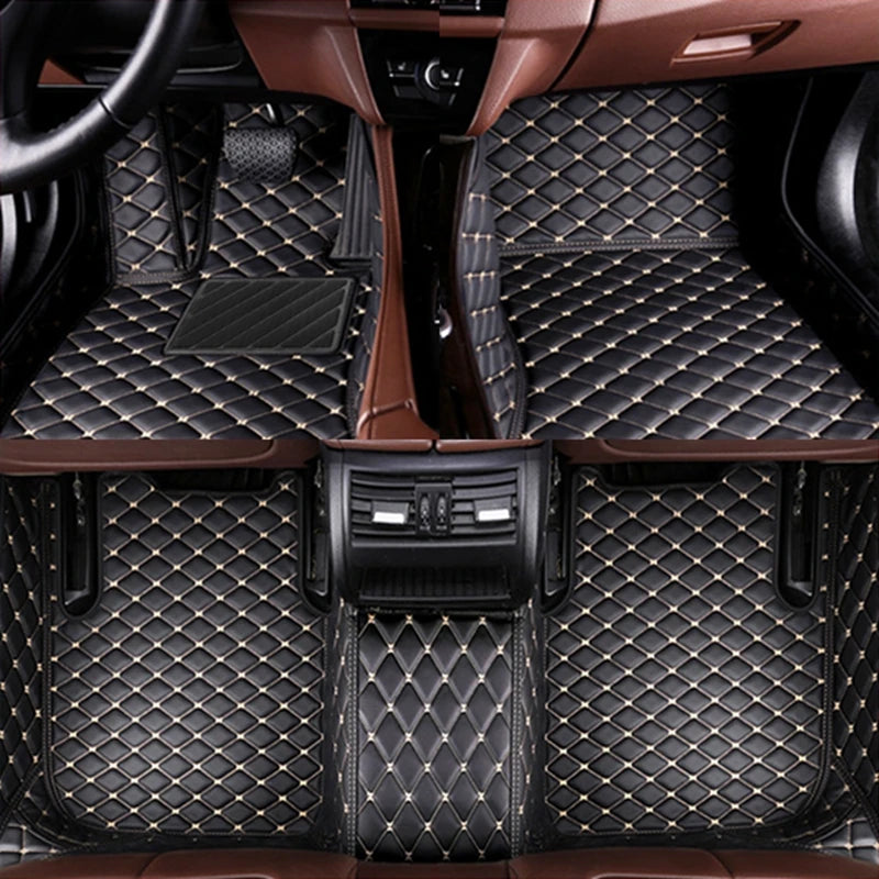customization Car Floor Mats Pedal Pads Special Artificial Leather Carpet  For BMW X3 2018 2019 2020 Interior Car Accessories