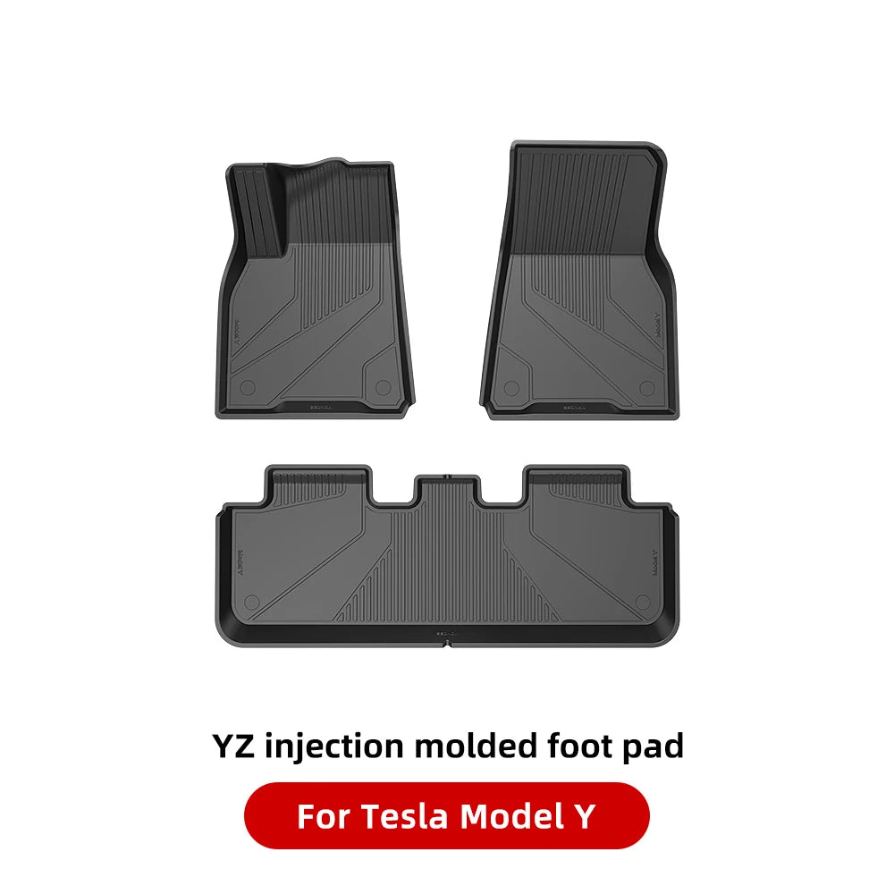 YZ For Tesla Model Y Model 3 All-Weather Waterproof TPE Seat Cover Foot Pad Trunk Mats 2021-2023 Tesla  Car Accessories