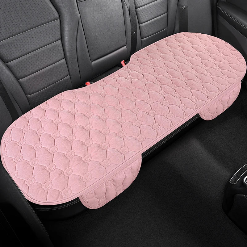 Winter Short-Pile Car Seat Cushion– Warm, Comfortable & Durable (Front / Rear Seat Cushion Available,Universal Seat Covers