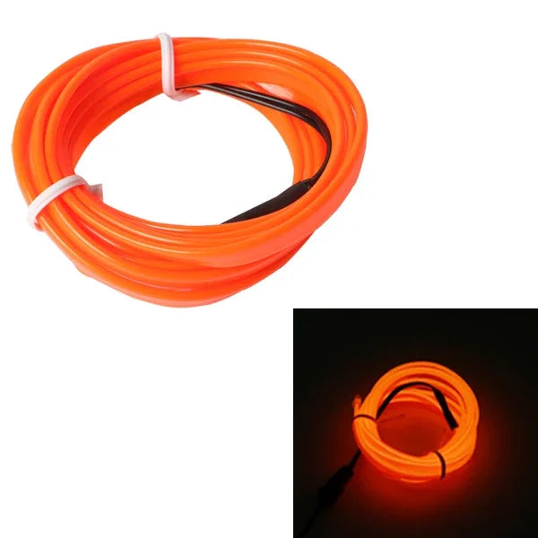 5m Car Interior Accessories Atmosphere Lamp EL Cold Light Line DIY Decorative Dashboard Console Auto LED Ambient Lights