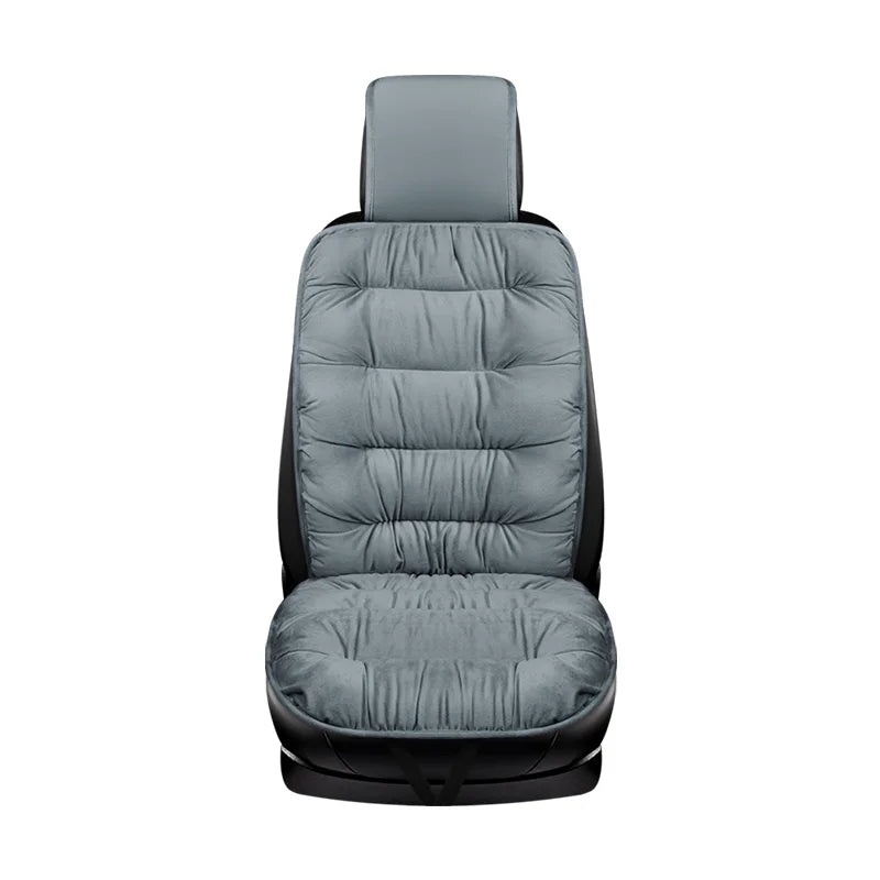 Winter Down Car Seat Cushion Breathable, Warm and Wear-resistant  Car Front Seat  Cover Split Headcap