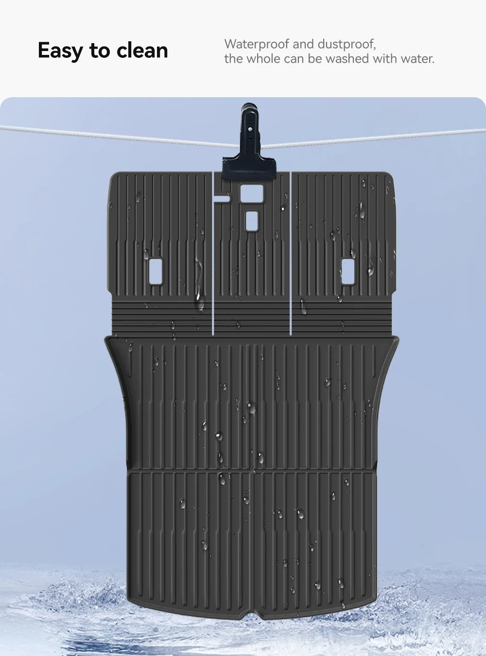 YZ TPE Car Floor Mats for Tesla Model 3 Y Highland Juniper 2019-2025 Luggage Mat Set Four Seasons Waterproof Anti-slip Trunk Mat