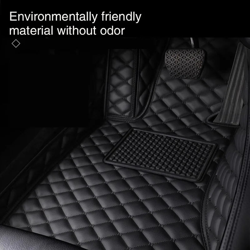 customization Car Floor Mats Pedal Pads Special Artificial Leather Carpet  For BMW X3 2018 2019 2020 Interior Car Accessories