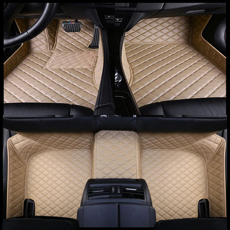 Customization Car Floor Mats Pedal Pads Special Artificial Leather Carpet For Audi A7 S7 2010-2024 Car Accessories