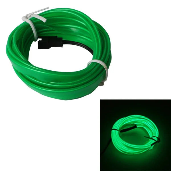 5m Car Interior Accessories Atmosphere Lamp EL Cold Light Line DIY Decorative Dashboard Console Auto LED Ambient Lights