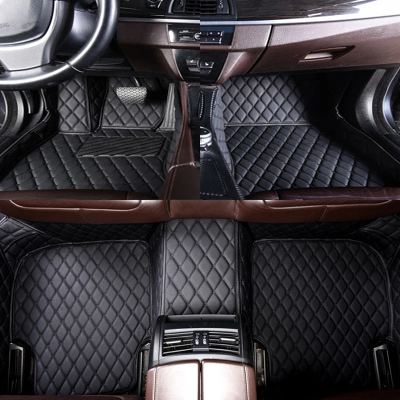 Customization Car Floor Mats Pedal Pads Special Artificial Leather Carpet For Audi A7 S7 2010-2024 Car Accessories