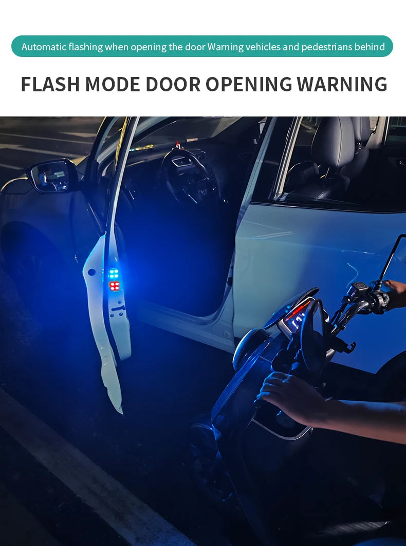 2Pcs Car LED Door Lights RGB Led Wireless Door Warning Lights USB Welcome Door Sill Projector Magnetic Auto Ambient Lamp Puddle