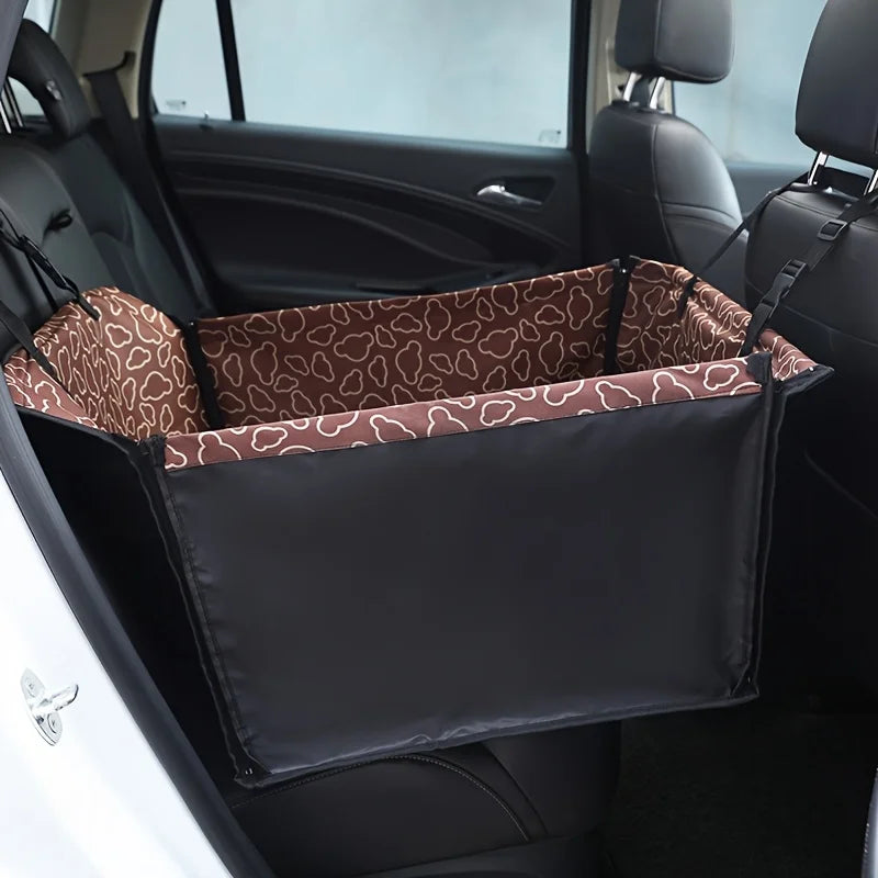 1pc Car Pet Mat, Polyester Fiber Material, Rear Seat Pet Mat for Small and Medium Dogs, Suitable for Traveling and Car Use