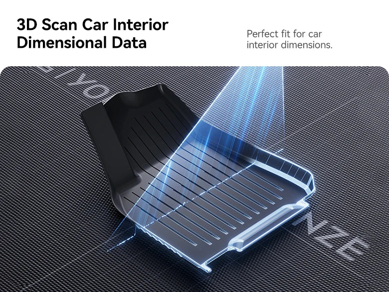 YZ TPE Car Floor Mats for Tesla Model 3 Y Highland Juniper 2019-2025 Luggage Mat Set Four Seasons Waterproof Anti-slip Trunk Mat