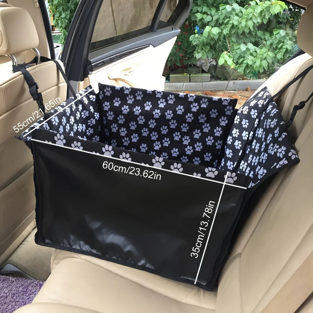 1pc Car Pet Mat, Polyester Fiber Material, Rear Seat Pet Mat for Small and Medium Dogs, Suitable for Traveling and Car Use