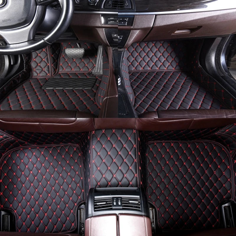 Customization Car Floor Mats Pedal Pads Special Artificial Leather Carpet For Audi A7 S7 2010-2024 Car Accessories