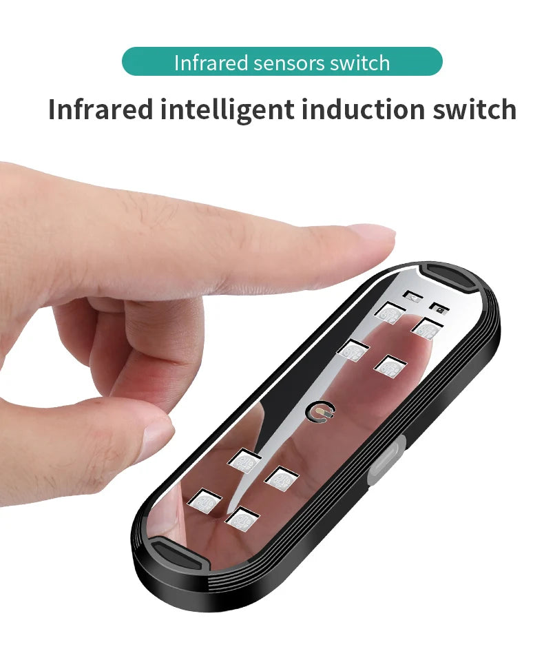 2Pcs Car LED Door Lights RGB Led Wireless Door Warning Lights USB Welcome Door Sill Projector Magnetic Auto Ambient Lamp Puddle