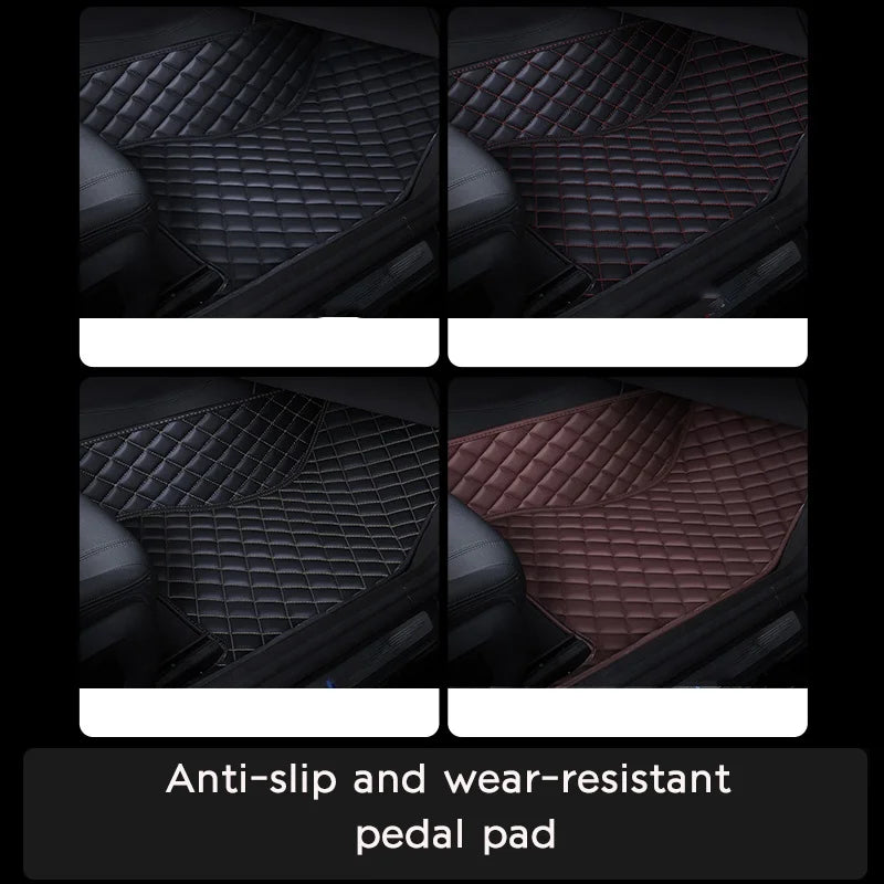 customization Car Floor Mats Pedal Pads Special Artificial Leather Carpet  For BMW X3 2018 2019 2020 Interior Car Accessories