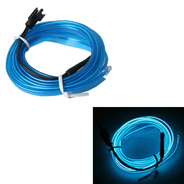 5m Car Interior Accessories Atmosphere Lamp EL Cold Light Line DIY Decorative Dashboard Console Auto LED Ambient Lights