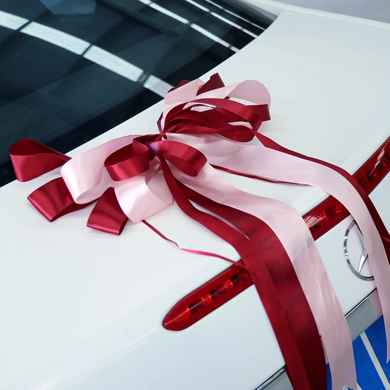 Creative Wedding Car Decoration Door Handles Rearview Mirror Decorate Flower Accessories Simulated Rose Wedding Car Decoration