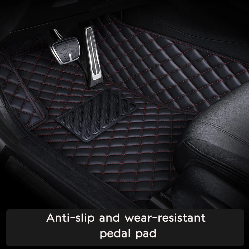 customization Car Floor Mats Pedal Pads Special Artificial Leather Carpet  For BMW X3 2018 2019 2020 Interior Car Accessories
