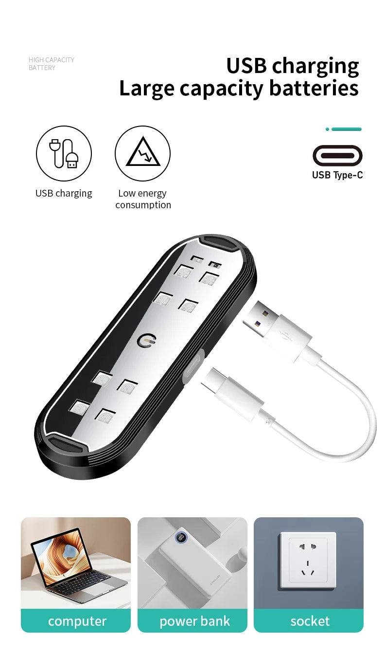 2Pcs Car LED Door Lights RGB Led Wireless Door Warning Lights USB Welcome Door Sill Projector Magnetic Auto Ambient Lamp Puddle