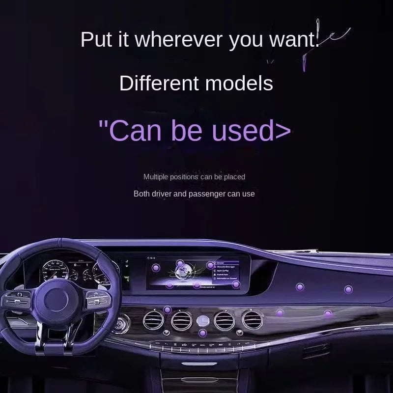 360° Rotation Vacuum Double Sided Magnetic Suction Cup Car Phone Holder Car Dashboard Mobile Cell Support Foldable Phone Bracket